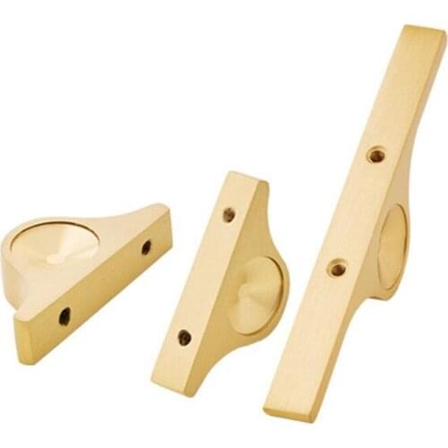 New Creative Ear Shape Brass Handle Solid Light Luxury Modern Pure Copper Wardrobe Cabinet Door Drawer Furniture Pulls DIY