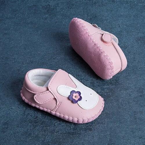 Phynier 2017 autumn new baby walking shoes rabbit hand soft bottom shoes 0-1 year old female baby toddler shoes