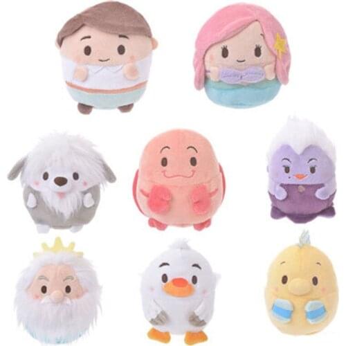 New Fragrance Mermaid Prince Eric Sebastian Crab King Triton Plush Kids Stuffed Toys for Children Gifts Big 18CM