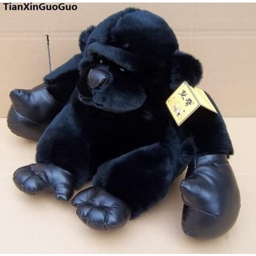 About 18cm black orangutan plush toy,soft doll baby toy birthday gift h2138