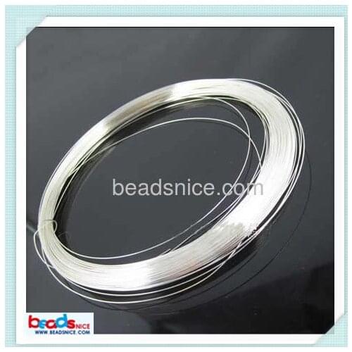 Beadsnice ID26885 wholesale wire of Jewelry accessories 18ga round solid 925 sterling silver wire