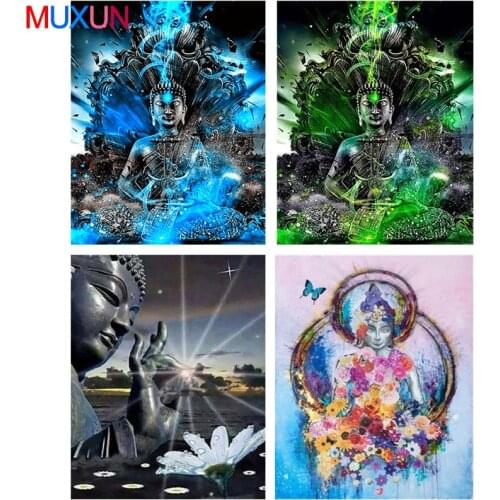 Full Round Diamond Painting Religious Buddha Statue Diamond Embroidery Cross Painting Diamond Mosaic Home Decoration Gift Ep045
