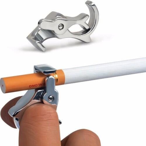 Portable Cigarette Ring Creative Smoking Stand Holder Clip Cigarette Holder tool Mens and Womens Gift