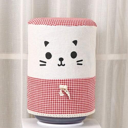 Furniture Cotton And Linen Drinking Fountain Dust Cover Reusable Household Drinking Fountain Protector Office Bucket Decoration