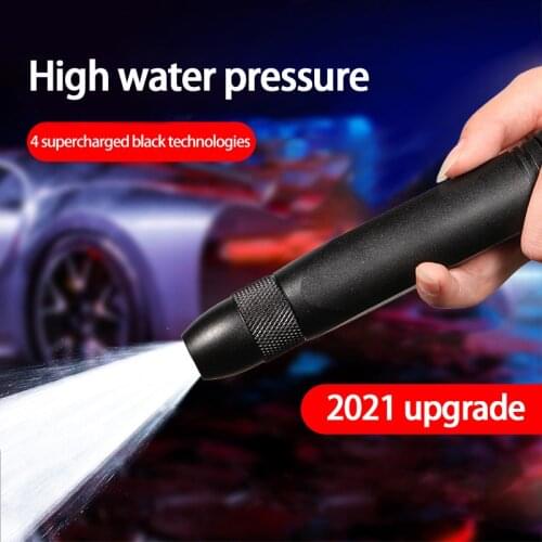 2021 Upgrade Garden Spray Gun Adjustable Metal Nozzle Car Wash Watering Water Gun Garden Hose Sprinkler System Pressure Washer
