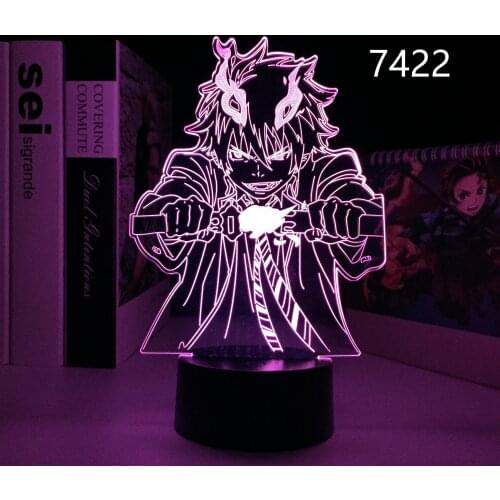 Blue Exorcist Rin 3D LED Light Anime for Bedroom Decor Night Light Kids Brithday Gift Manga Room Desk 3D Lamp