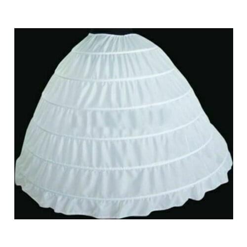 Sexy yet Contemporary 6-HOOP WEDDING GOWN CRINOLINE PETTICOAT SKIRT SLIP