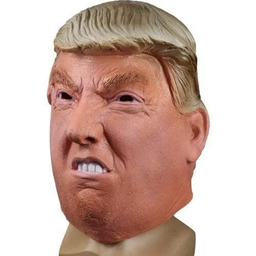 Funny Realistic Latex Celebrity Donald Trump President Mask Halloween Ball Cosplay Masks Party Costume Dress Up