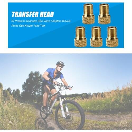 Bicycle Presta to Schrader Valve Core Replacement MTB/Road Bike Pump Valve Car Air Conditioning Cores Needles Repair 5pcs