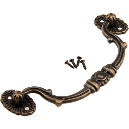 1Pc 123x50mm Furniture Handles Antique Brass Cabinet Knobs and Handles Kitchen Drawer Cupboard Pull Handles Furniture Fittings