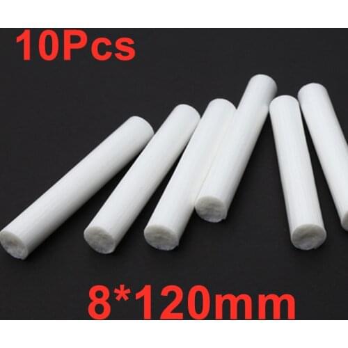 10Pcs 8*120mm Humidifiers Filter Cotton Stick Swab Replacement for Air Aroma Diffuser USB Water Bottle Caps Humidifier Dropship