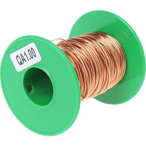 100Grams/lot 12m Polyurethane Enameled Copper Wire 1.0mm QA-1/155 Welding Wires