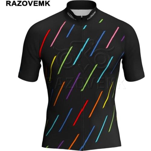 2018 RAZOVEMK Cycling Jersey bicycle clothing Mtb Bicycle Shirt Cycling Clothing short jersey only Ropa Ciclismo
