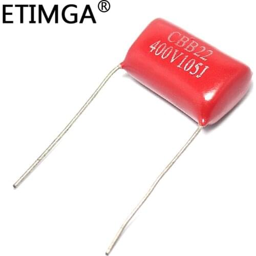 5PCS/LOT CBB Capacitor 400V 105J 1uF 400V/105 Polypropylene Film Capacitor