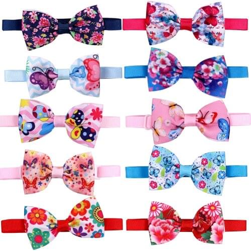 50pcs Fashion Dog Supplies Summer Dog Bow Tie Small Dog Bows Pet Dog Cat Bowties Neckties Cute Pet Products For Small Dogs