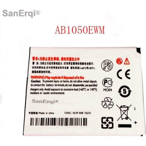 SanErqi 1050mAh AB1050EWM Battery For PHILIPS Xenium X216 CTX216 Battery Replacemnt