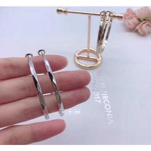 Free Shipping Fashion Hoop Earrings Circle Earrings Simple Earrings Big Circle Gold Color Loop Earrings For Women