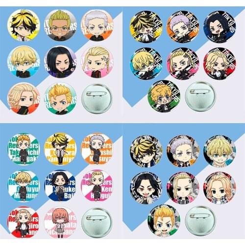 Anime Tokyo Revengers Brooch Cosplay Prop Accessories Pin