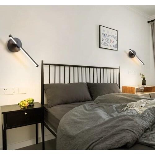 Home Deco LED Wall Lamp Bedside Wall Sconce For Bedroom Living Room Study Room Carridor AC85-265V Rotatable 7w 12w