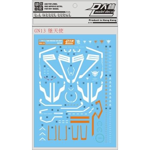 GN13 DL 1/100 Arios GN-007 Gundam Water sticker Decal Action Figure Assemble Model Toys