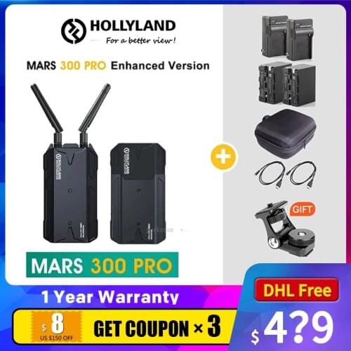 HOLLYLAND Mars 300 PRO 300FT 1080P photography Transmitter for Camera Image Wireless HD Video Transmission Receiver Mars300