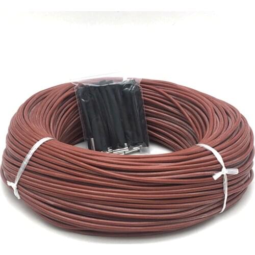 10 meters 12K 33ohm/m Infrared Carbon Fiber Heating Cable Warm Floor Wire Electric Heater