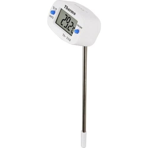 Kitchen Barbecue Milk Oil Temperature Probe Thermometer Ta288 Black And White (with 1 Button Battery)
