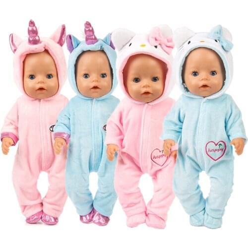Hot 4style/set Doll Clothes Fit For 43cm baby Doll clothes reborn Doll Accessories