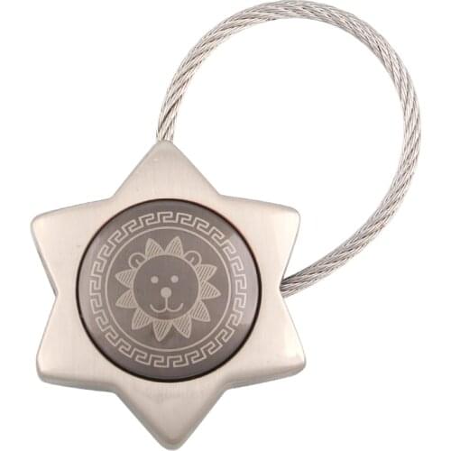 Milesi metal Constellation keychain star shape key holder creative Souvenir keyring lover Gift porte clef novelty items K0184