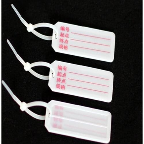 Cable Label Mark Tag Nylon Self-Locking Cable Ties Network Cord Cable Management 100pcs &Plastic cable Zip ties Loop Wire Wrap