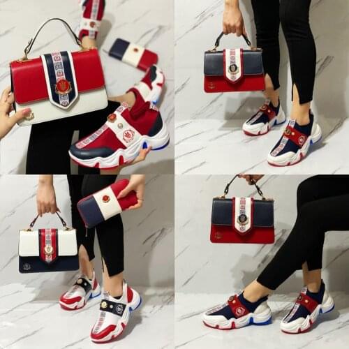 Miss Melisa Shoes and BagTMY COLOR sneakers bag set Code S117