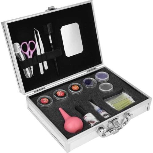 Full Beginner Tool Kit Set + Case Makeup Accessories Makeup False Eyelash Extension Starter Practice Pro Kit