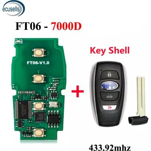 Lonsdor FT06-7000D 433.92MHz Car Remote Smart Key for Subaru Keyless Go Control Transmitter Circuit Board PCB 8A Chip