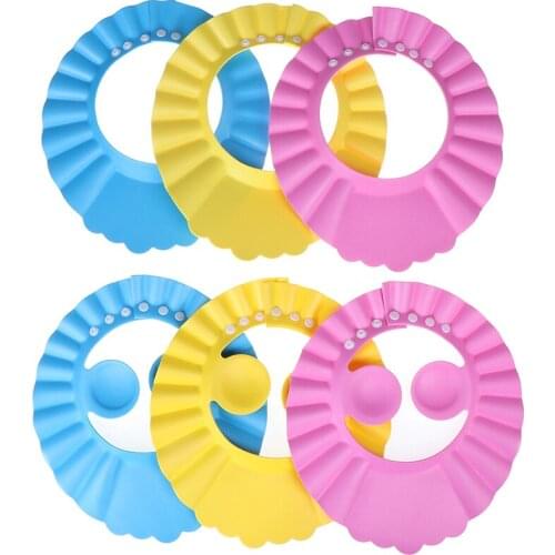 1Pc Adjustable Baby Kids Shampoo Bathing Shower Visor Cap Hat for Baby Care