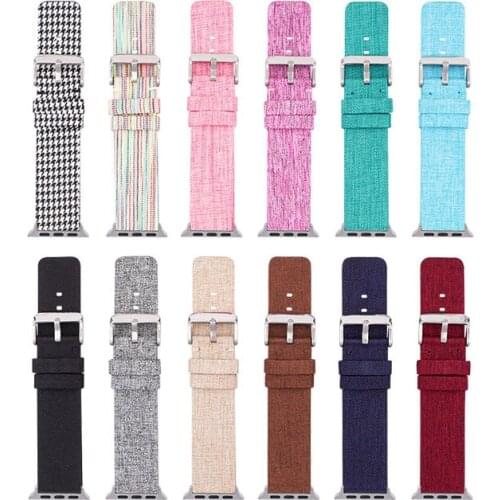 Nylon Strap for Apple Watch iwatch 6 5 4 3 2 SE 38mm 42mm 40mm 44mm Men Women Fashion Canvas Replacement Bracelet Wrist Band