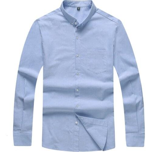2020 new Plus size 8XL 7XL 6XL 5XL Men Dress Shirt Spring and autumn Arrival Button Down Collar Long Sleeve Mens Business Shirts