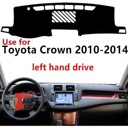 TAIJS Factory Left Hand Drive light-preventing Mat Car Dashboard Cover Used for TOYOTA CROWN 2010-2014