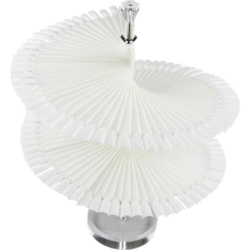 120 Pcs False Nail Practic Tips Sticks Display Stand Spiral Display Shelf for Uv Gel Nail Polish Color Chart