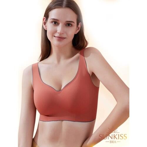 M-4XL Seamless Bra Push Up Bralette Underwear Bras For Women Cooling Gathers Shock-proof Female Intimate Comfortable Lingerie