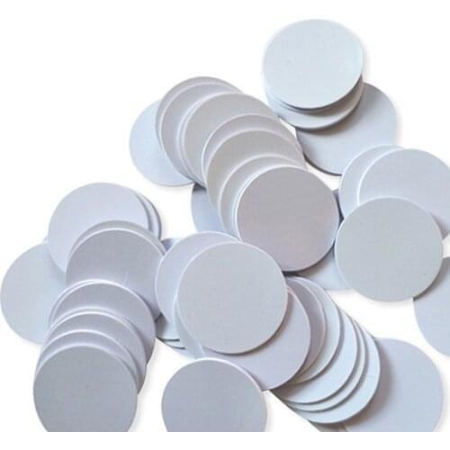 10PCS/LOT) 13.56Mhz NFC 25MM Sticker Adhesive ntga215 Coin Cards Tags PVC Waterproof For All NFC Phones
