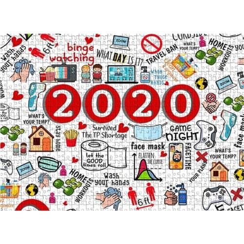 1000/500 Pcs Jigsaw Puzzle 75*50cm 2020 Paper Puzzles Educational Toys Toy for Children Bedroom Decoration Stickers New