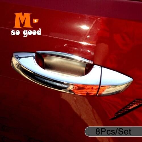 2013 2014 2015 2016 For Golf 7 Mk7 Door Handle Cover Trim ABS Chrome Auto Exterior Moulding Accessories Decoration Sticker 8pcs