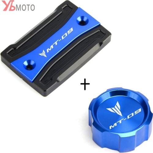 For Yamaha MT09 FZ09 MT-09 MT 09 2014-2019 2020 Motorcycle Accessories Front & Rear Fluid Cylinder Master Reservoir Cover Cap