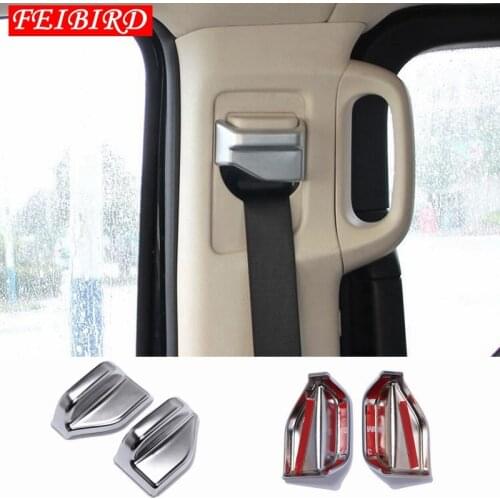 2PCS For Mercedes Benz Vito W447 2014 2015 2016 2017 2018 ABS Auto Accessory Safety Seat Belt Buckle Cover Trim