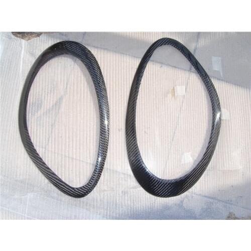 Carbon Fiber Front Lamp Covers Eyebrows Eyelids for 2005-2008 Porsche Boxster Cayman S987