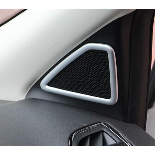 For Ford Kuga Escape 2013 2014 2015 2016 2017 ABS Matte Car Front column Sound decoration Cover Trim sticker car styling 2PCS