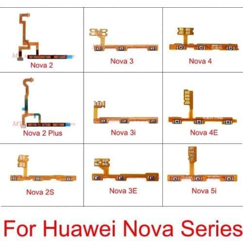 New Power Volume Side Key Buttons Flex Cable Ribbon For Huawei Nova 2 Plus 2s 3 3i 3e 4 4E 5i Volume Power ON OFF Switch Flex