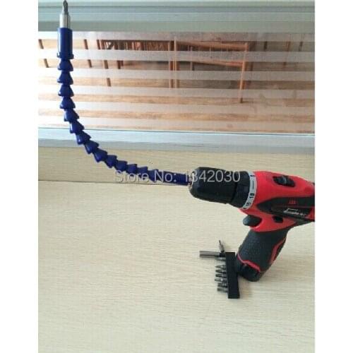 Free Shipping Flexible shaft/ connecting link for Electronic drill length 280mm+10pcs Electric screwdriver head