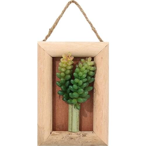 New Style Creative Artificial Succulent Beautiful Realistic Cute Wall Hanging Potted Simulation Succulent for Indoor Home Office