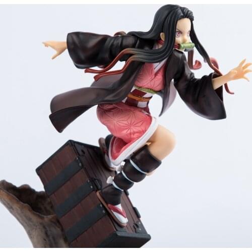 Japan Anime Demon Slayer: Kimetsu no Yaiba Kamado Nezuko Running Ver. PVC Figure Figurine Toy Model Statue 19.3cm New With Box